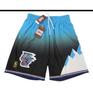1996 Utah Jazz Mitchell‎ & Ness Fadeaway Swingman Shorts Men's Size XL Brand New